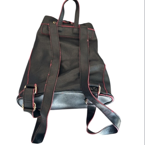 Deux Lux Black & Pink Woven Drawstring Backpack - Picture 10 of 14